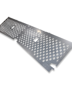 Sheet metal partition lower tier 2400 Step V13-2 holes